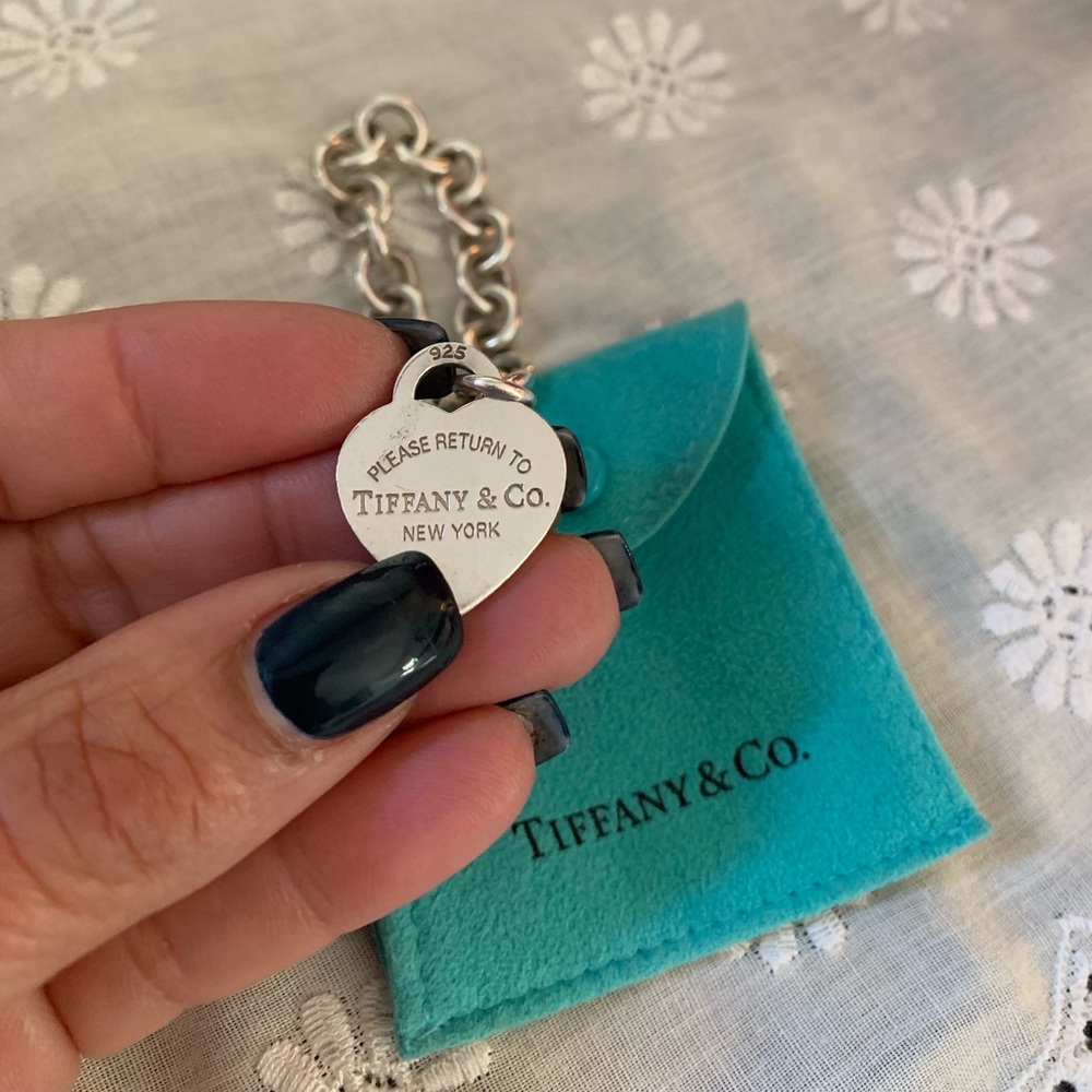 Tiffany & CO. Heart Tag Charm Bracelet